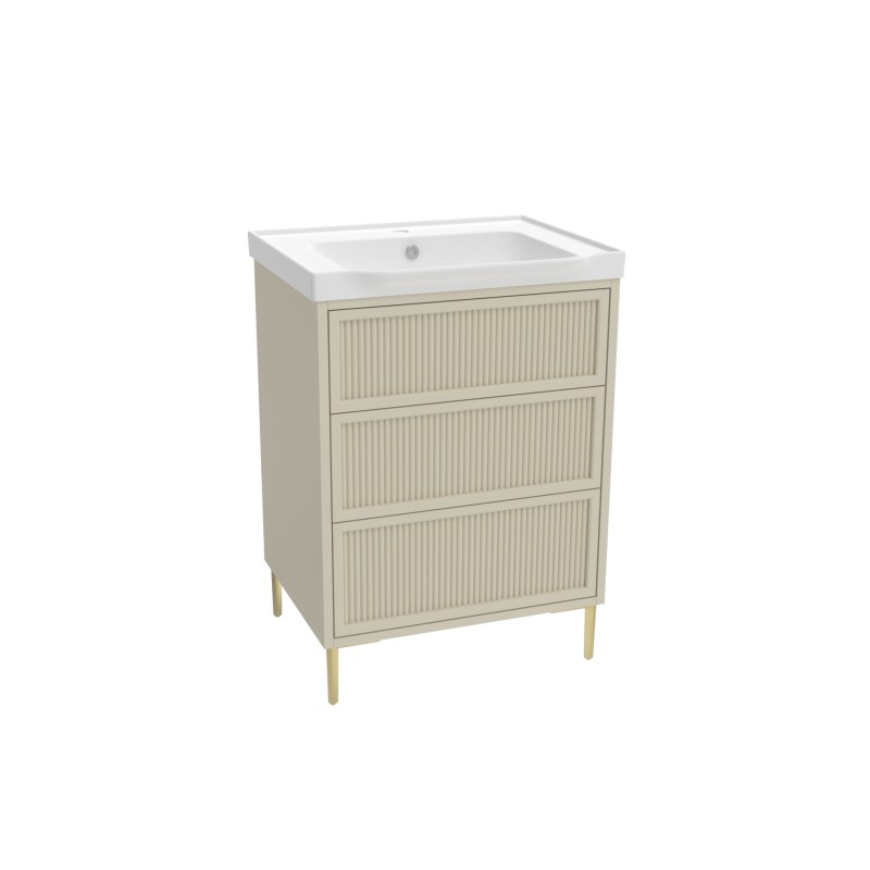 Bota 600mm Freestanding Vanity Unit - Stone