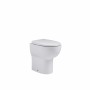 Tavistock Loft 490mm Comfort Height Back To Wall Toilet Pan - White single