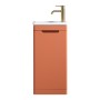 Acerra 400mm Cloakroom Vanity & Basin - Bruciata Orange