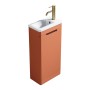 Acerra 400mm Cloakroom Vanity & Basin - Bruciata Orange, another view