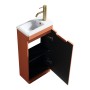 Acerra 400mm Cloakroom Vanity & Basin - Bruciata Orange, another view (2)