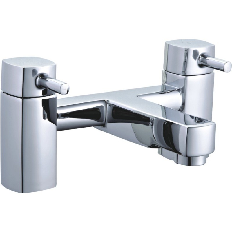 Newport Square Bath Filler - Chrome