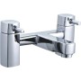 Newport Square Bath Filler - Chrome