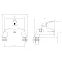 Plumb Essential Bath Filler Tap - Chrome, technical drawing