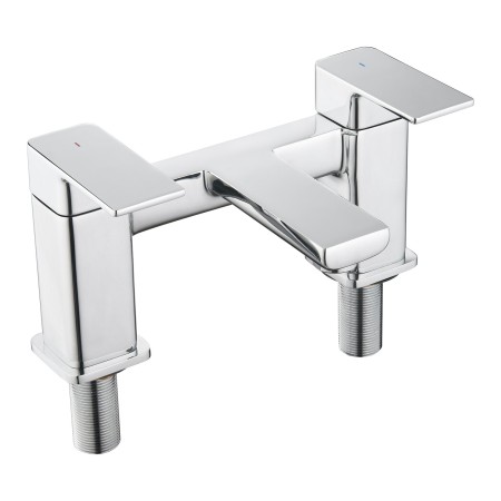 Quadrado Square Bath Filler - Chrome