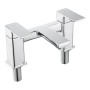 Quadrado Square Bath Filler - Chrome