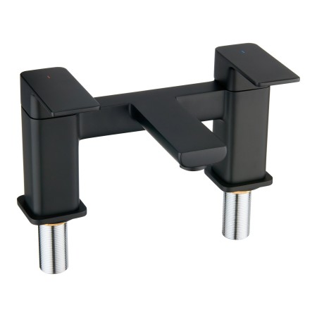 Quadrado Square Bath Filler - Matte Black