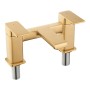 Quadrado Square Bath Filler - Brushed Brass