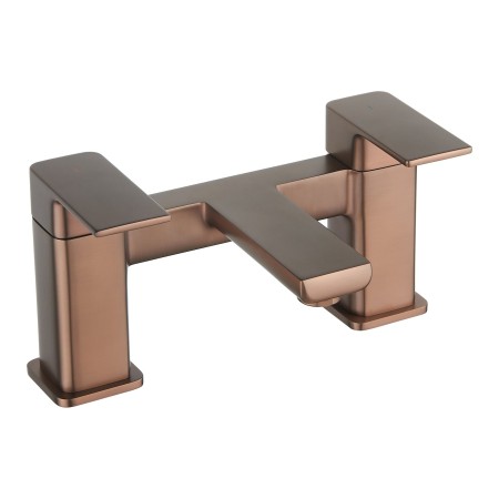 Quadrado Square Bath Filler - Brushed Bronze