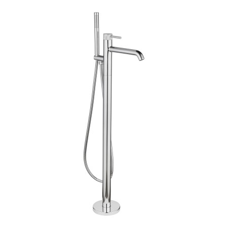 Redondo Round Freestanding Bath Tap with Shower Mixer - Chrome