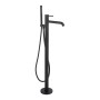 Redondo Round Freestanding Bath Tap with Shower Mixer - Matte Black