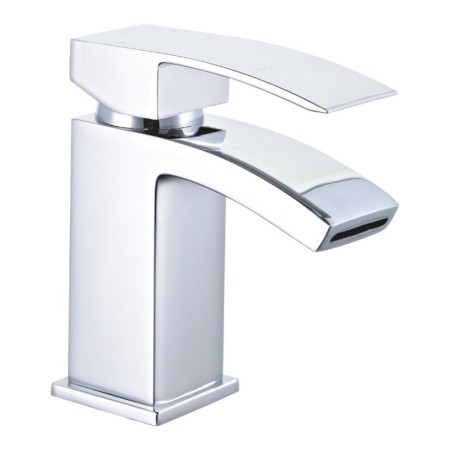 Brecon Modern Curve Basin Mono - Chrome