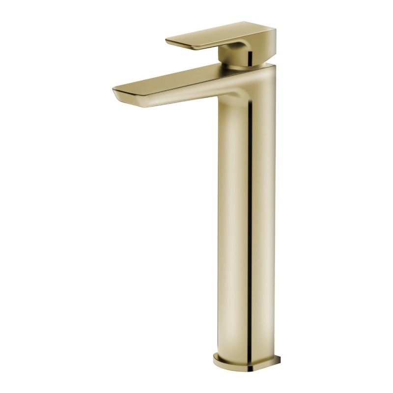 Swansea Freestanding Mono Mixer Tap - Brushed Brass