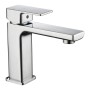 Quadrado Square ECO Control/Cold Water Start Basin Mixer - Chrome