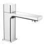 Quadrado Square Push Button Basin Mixer - Chrome
