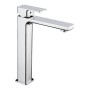 Quadrado Square Tall ECO Control/Cold Water Start Basin Mixer - Chrome