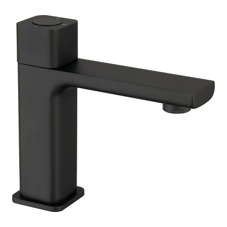 Quadrado Square Push Button Basin Mixer - Matte Black