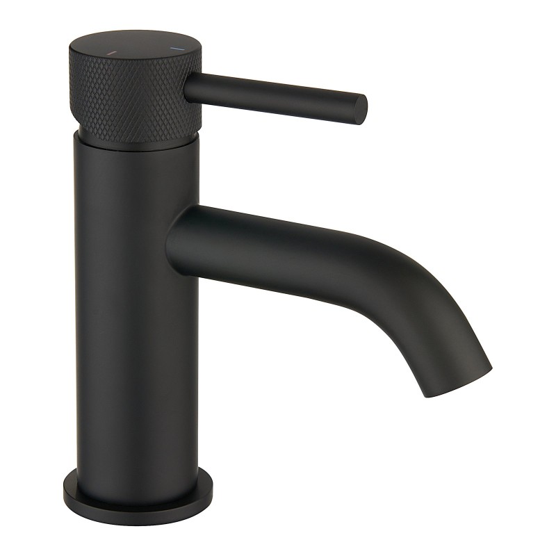 Redondo Round ECO Control/Cold Water Start Basin Mixer - Matte Black