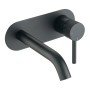 Redondo Round Wall Mounted ECO Control/Cold Water Start Basin Mixer - Matte Black