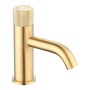 Redondo Round Push Button Basin Mixer - Brushed Brass