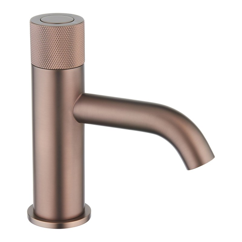 Redondo Round Push Button Basin Mixer - Brushed Bronze