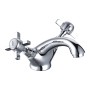 Tenby Cross Traditional Cross Basin Mixer - Chrome