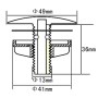 Tap Hole Stopper - White, technical drawing