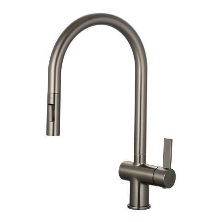 Mayhill Single Lever Pull Out Kitchen Tap - Gunmetal