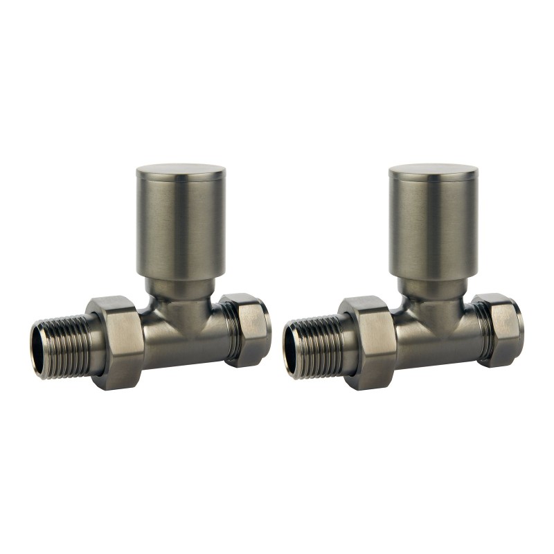 Round Straight Rad Valves - Gunmetal