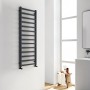 Levin Square Towel Radiator 1400x500mm - Matte Black