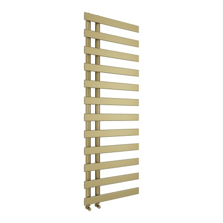 Milton Offset Towel Radiator 1564x500mm - Brushed Brass