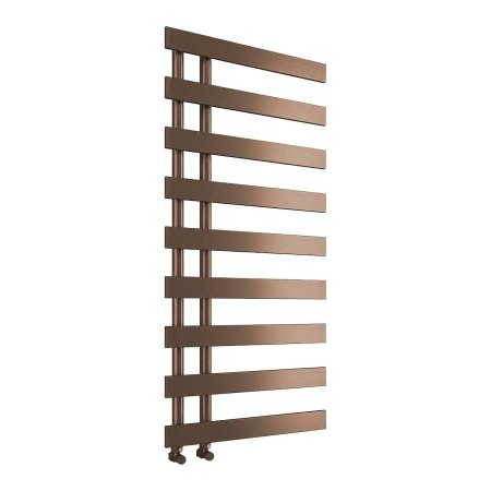 Milton Offset Towel Radiator 1156x500mm - Brushed Bronze