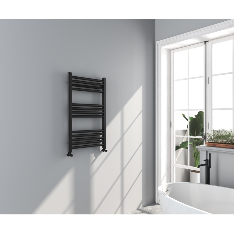 Omata Premium Ladder Towel Rail 800x500mm - Black