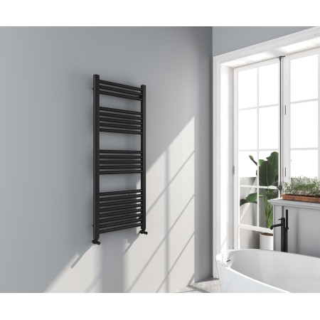 Omata Premium Ladder Towel Rail 1200x500mm - Black