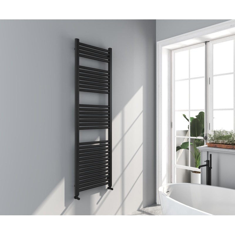 Omata Premium Ladder Towel Rail 1600x500mm - Black