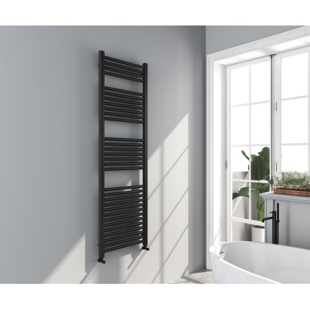 Omata Premium Ladder Towel Rail 1600x500mm - Black