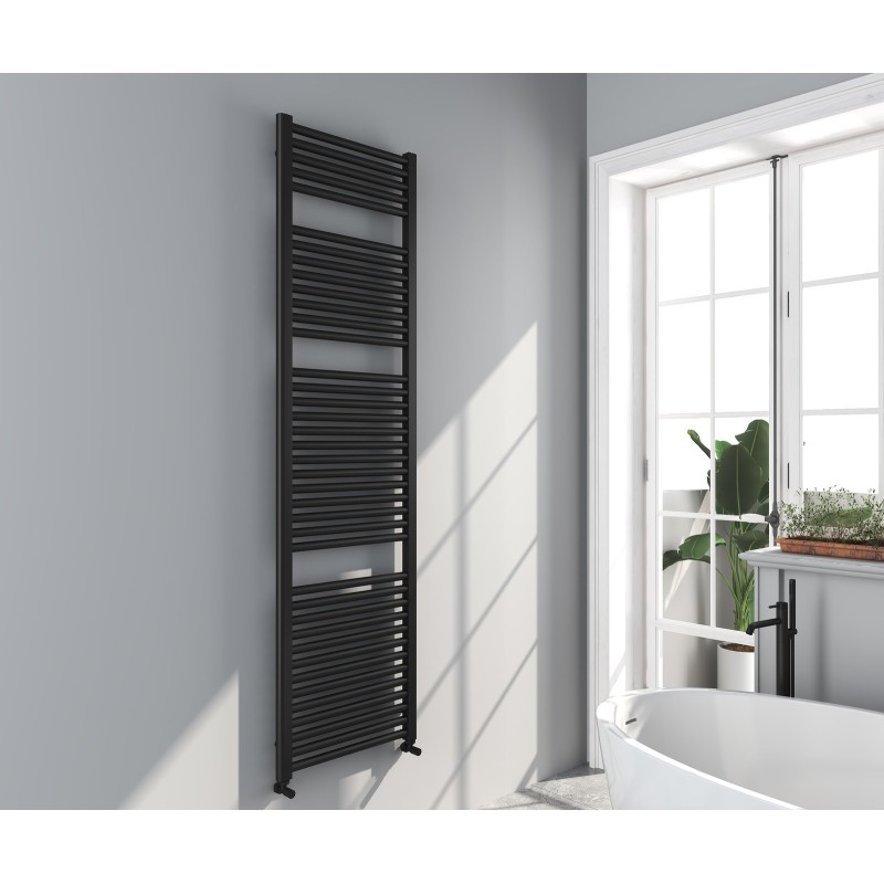 Omata Premium Ladder Towel Rail 1800x500mm - Black