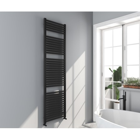 Omata Premium Ladder Towel Rail 1800x500mm - Black