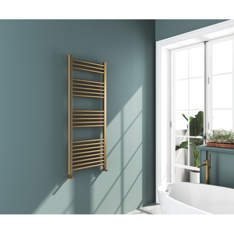 Omata Premium Ladder Towel Rail 1200x500mm - Brushed Brass