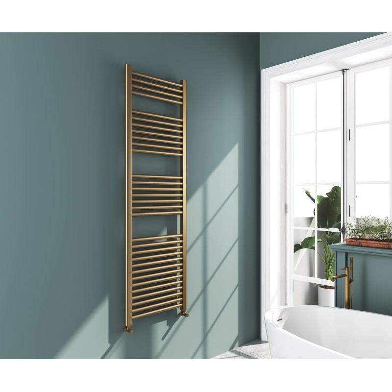 Omata Premium Ladder Towel Rail 1600x500mm - Brushed Brass