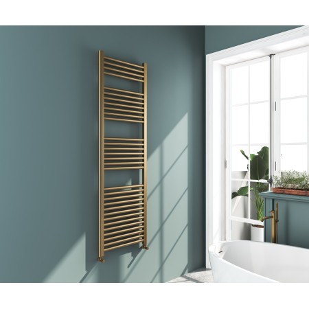 Omata Premium Ladder Towel Rail 1600x500mm - Brushed Brass
