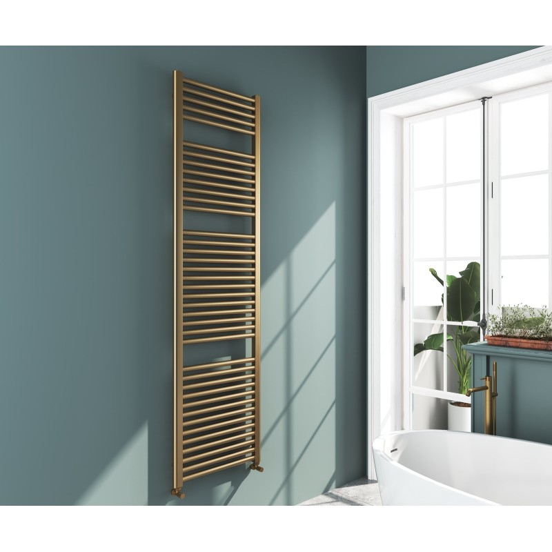 Omata Premium Ladder Towel Rail 1800x500mm - Brushed Brass