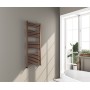 Omata Premium Ladder Towel Rail 1200x500mm - Brushed Bronze in a bathroom setting