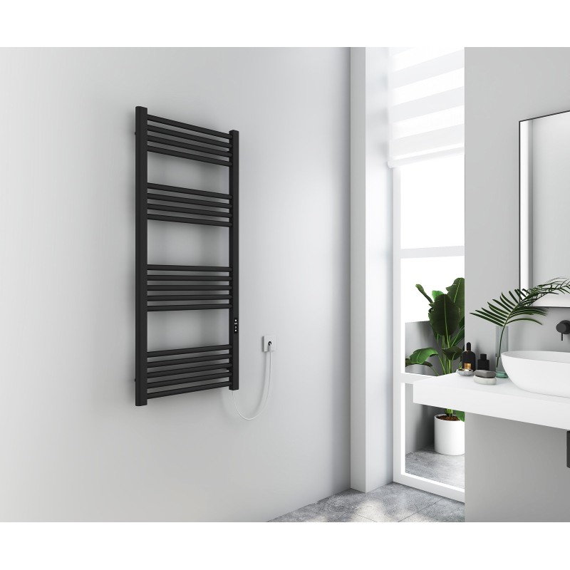 Paloma Electric Heater 1200x500mm - Matte Black