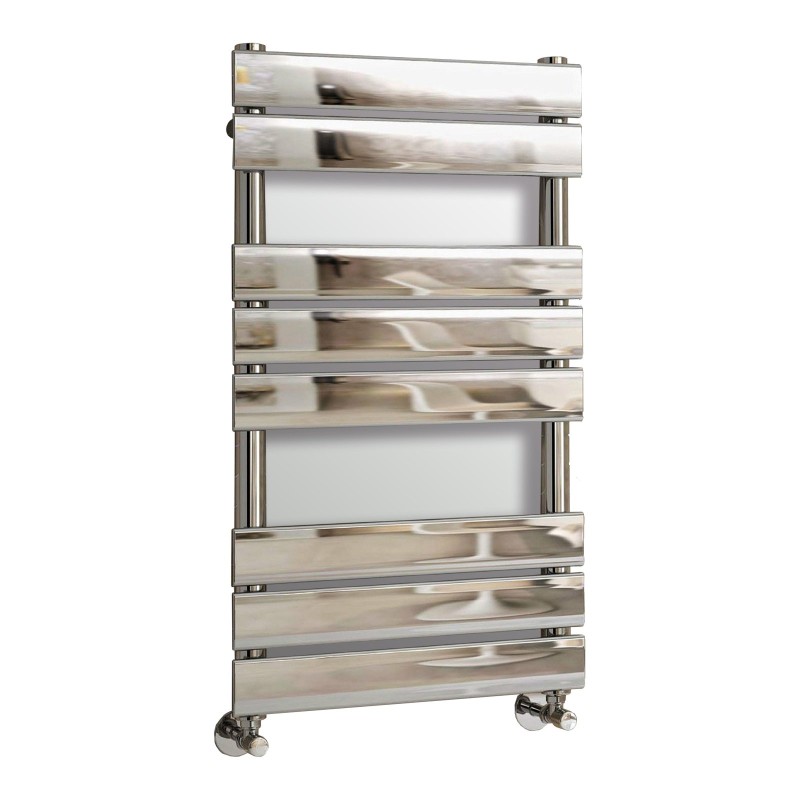 Queenstown Flat Panel Towel Radiator 800x450mm - Chrome