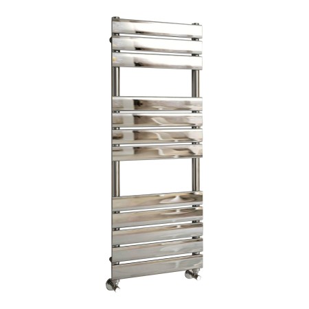 Queenstown Flat Panel Towel Radiator 1200x450mm - Chrome