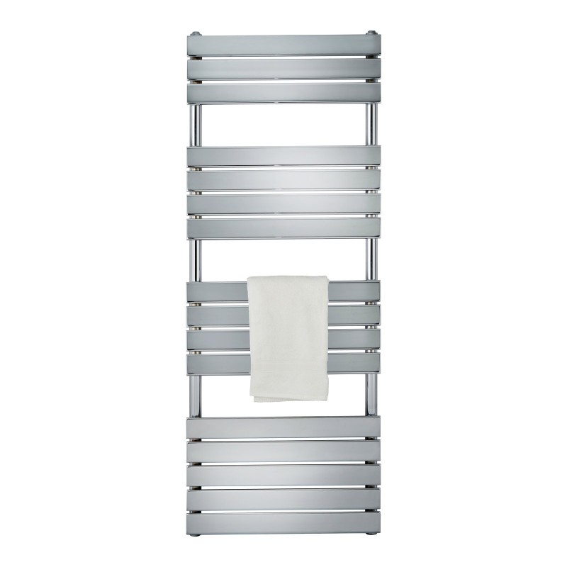 Queenstown Flat Panel Towel Radiator 1600x600mm - Chrome