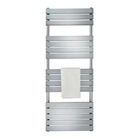 Queenstown Flat Panel Towel Radiator 1600x600mm - Chrome
