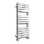 Queenstown Flat Panel Towel Radiator 1200x450mm - White