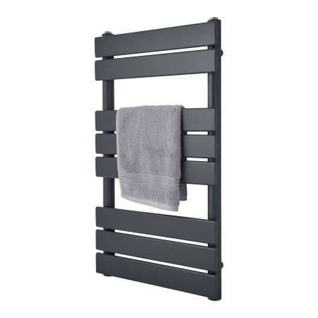 Queenstown Flat Panel Towel Radiator 800x450mm - Anthracite